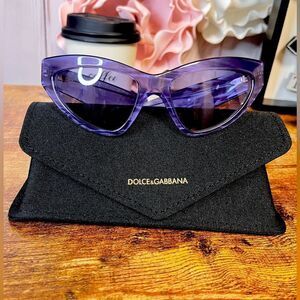 Dolce & Gabbana Violet 55MM Cat Eye Sunglasses